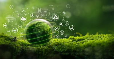 Green environment with all activities included in Environmental, Social and Governance